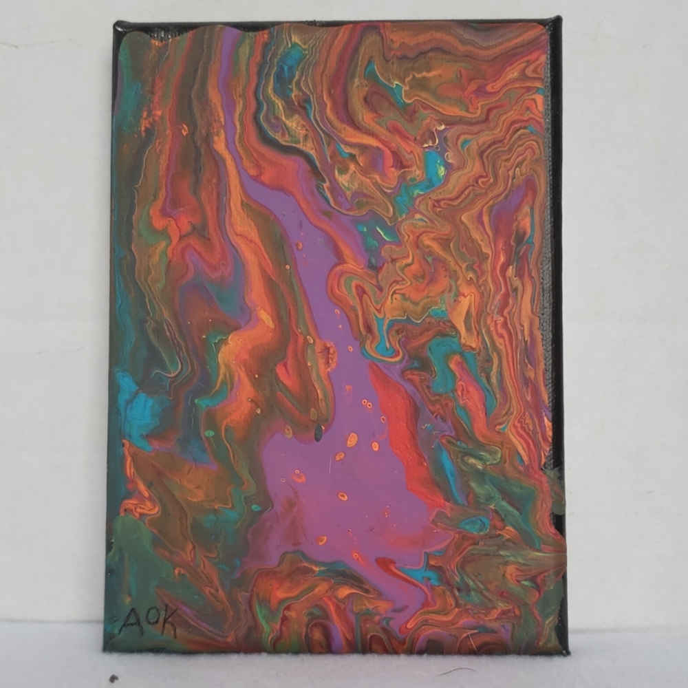 Cosmic Waves Acrylic Painting